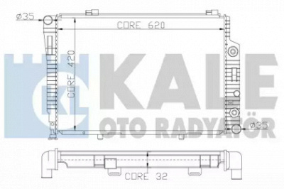 KALE OTO RADYATOR 360300 -  Радиатор, охлаждение двигателя